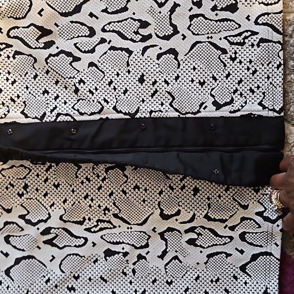 Stera Black White Button Down sreachers Shirt Sz L - Picture 11 of 11